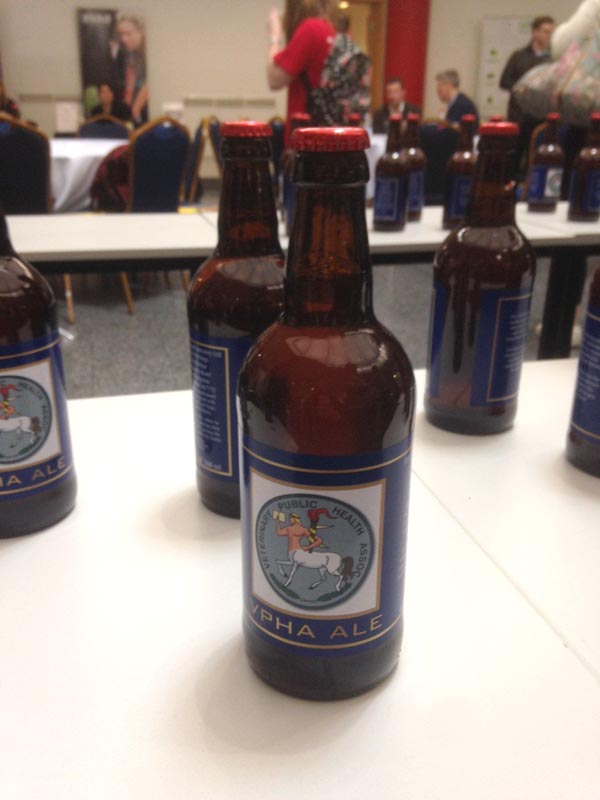 VPHA Ale: a clever ploy to entice students to chat to the the Veterinary Public Health Association.