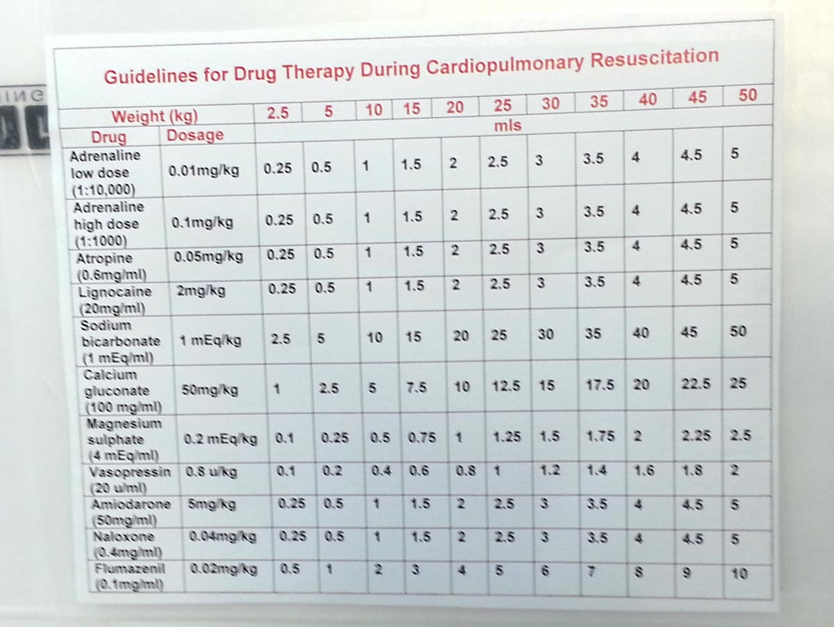 dosing chart