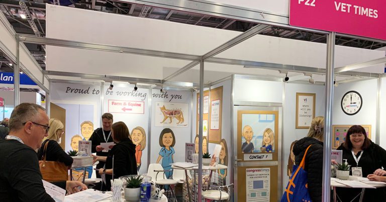 The Vet Times stand at the London Vet Show 2022.