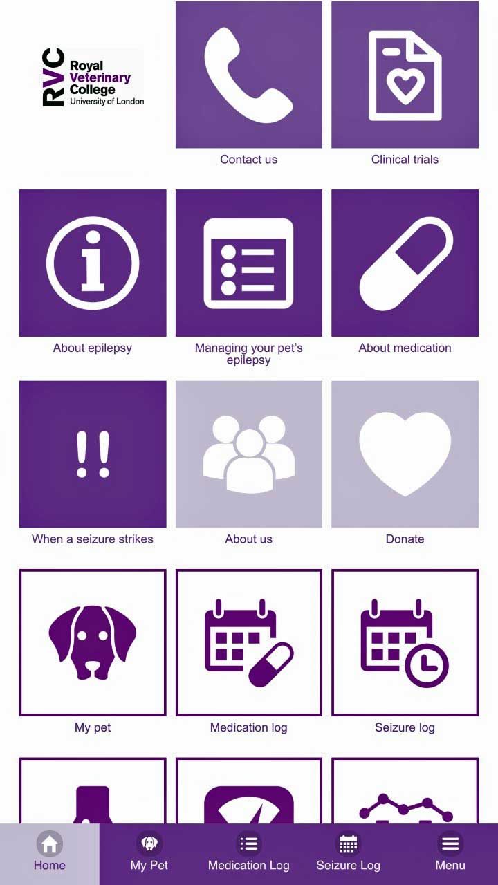 Figure 1. RVC Pet Epilepsy Tracker.